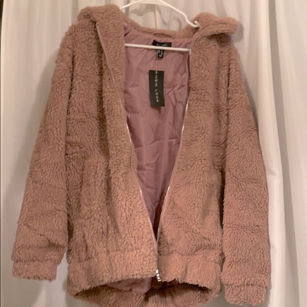 New Look - Mauve teddy jacket